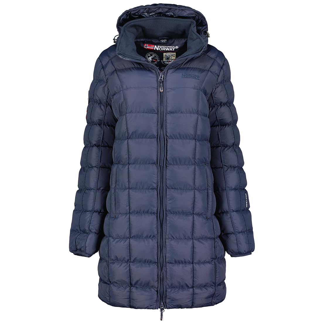 Geographical Norway Women's Babette Lady Long Parka, Marine, XL