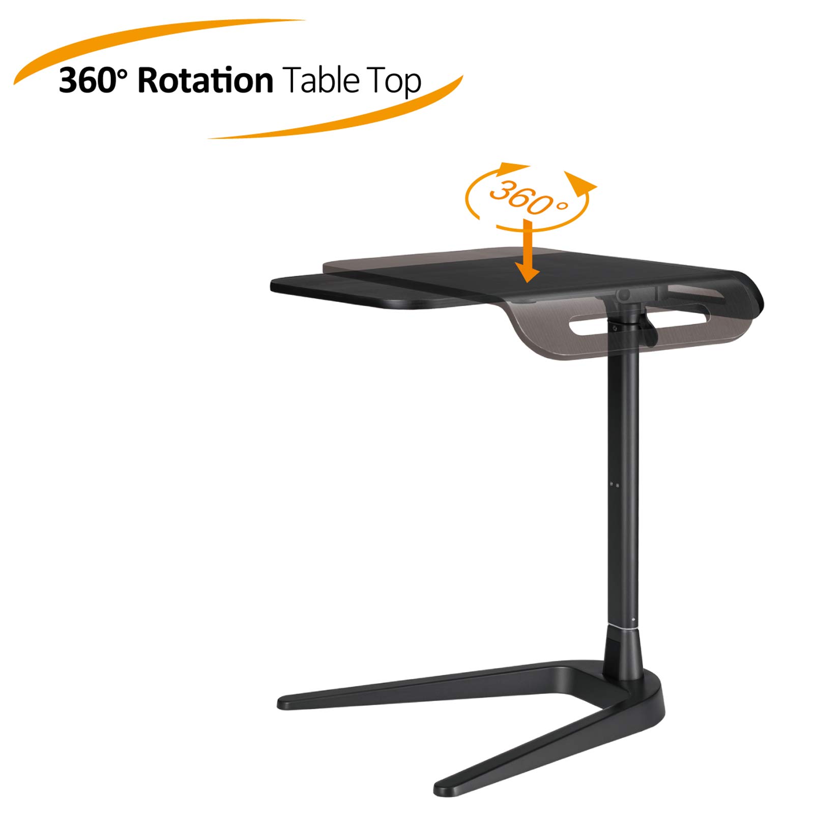 Height Adjustable Sofa Side End Table, Folding Laptop Desk Computer