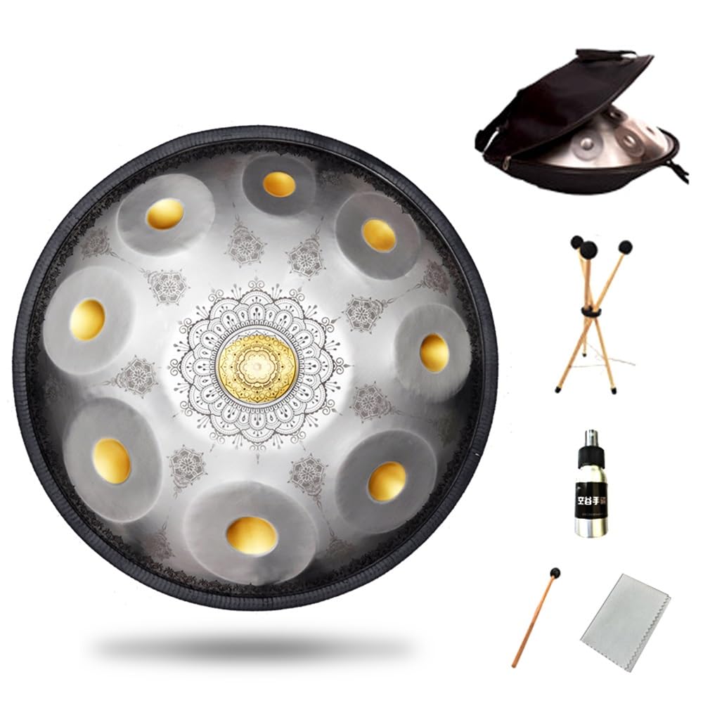 Hand steel tongue drum Disc Traditional Zen musical instrument Hand forged 9-12 scales available in a variety of