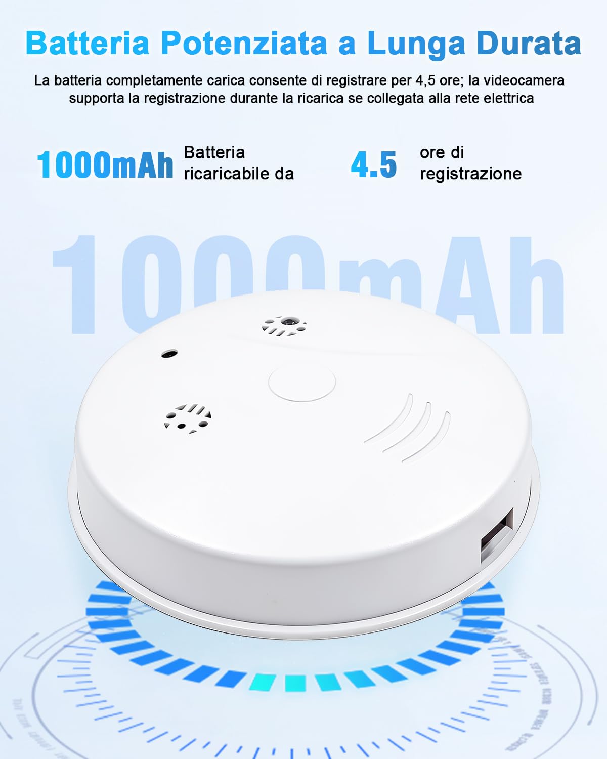 Telecamera Nascosta Spia WiFi 5G, Microcamere Spia Senza Fili, 1080P Mini Spy Cam Visione Notturna Rilevamento di Movimento, Tuya Videocamera Sorveglianza per Casa e Ufficio