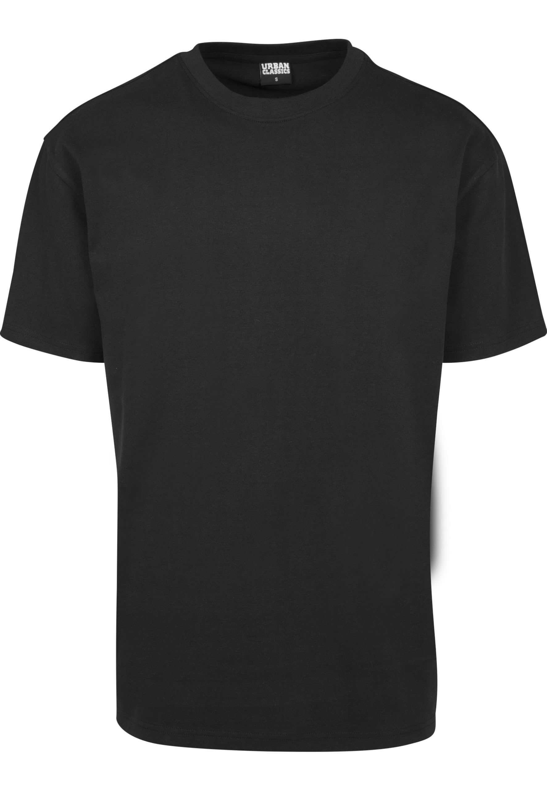 Men Basic Oversized T-Shirt Wide Cut, Long Tee, Short Sleeves Shirt with Crew Neck, 100% Jersey Cotton