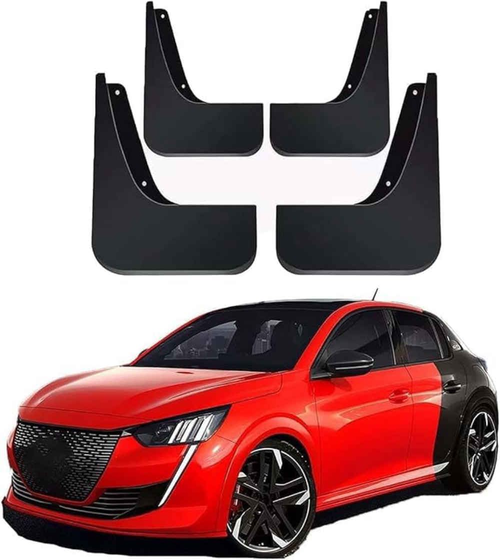 Guardabarros para Peugeot 208 II 2019: protectores traseros y delanteros contra suciedad