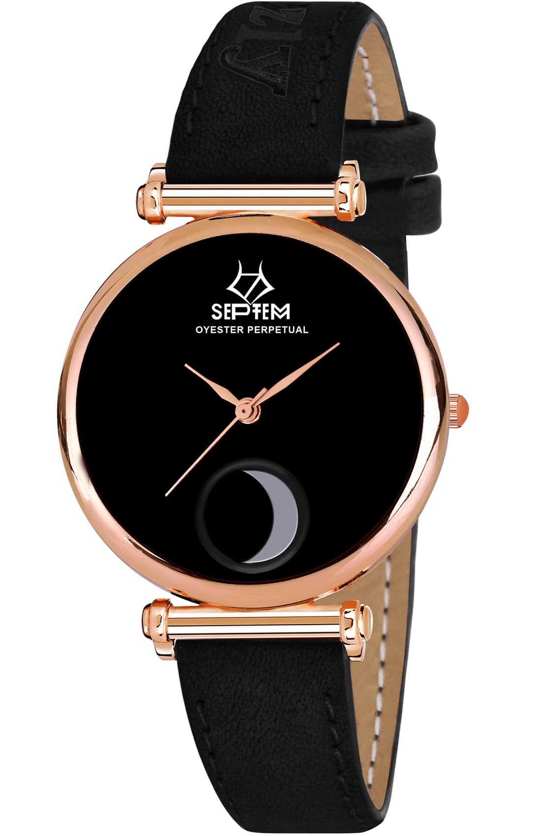 Septem 304-Black Moon Stylish Girls Watch Designer Analog Wrist Watch for Women (B0CRB8125M) Amazon Price History, Amazon Price Tracker