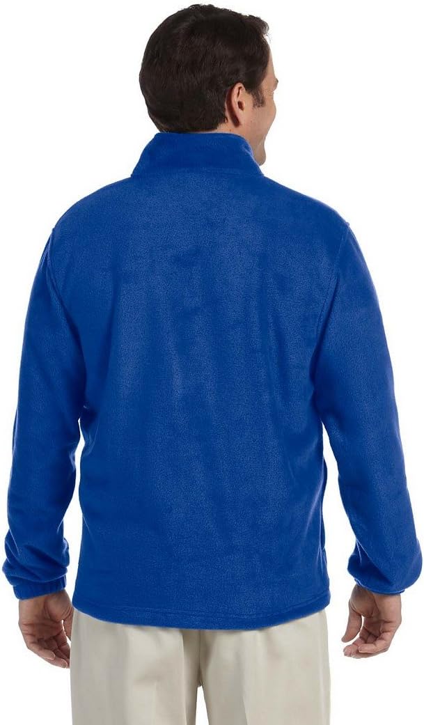 Harriton Adult 8 oz. Quarter-Zip Fleece Pullover L TRUE ROYAL - Image 2