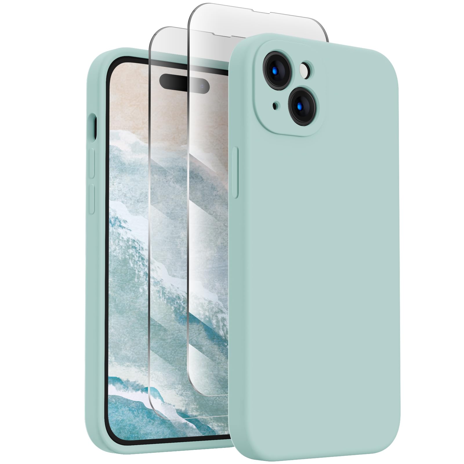 FireNova Designed for iPhone 15 Case, 6.1", Mint Green