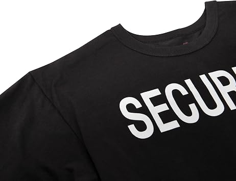Rothco Long Sleeve Two-Sided Security T-Shirt, Black - 3XL