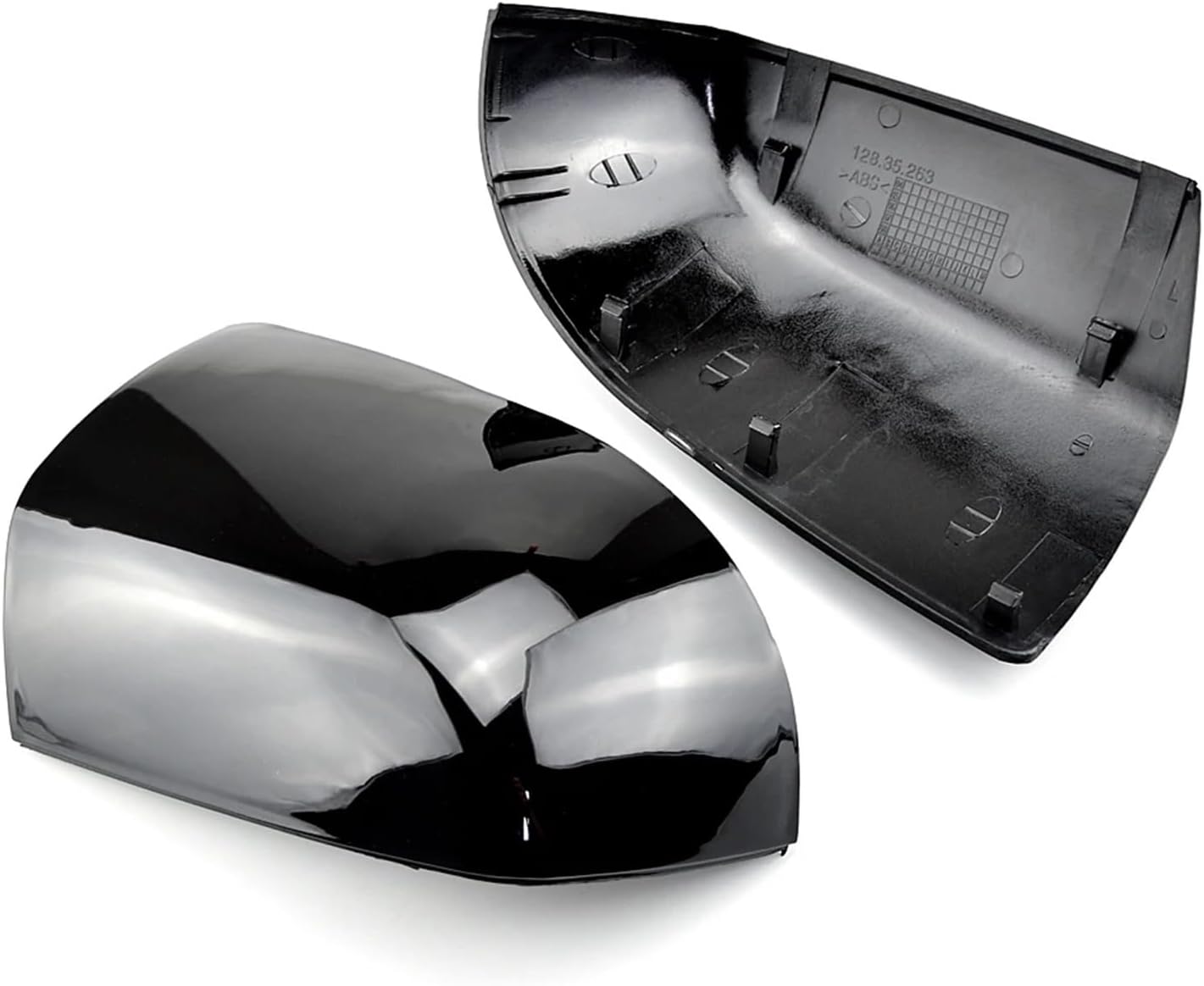 Rearview Mirror Cap Wing Side Mirror Cover Fit,Compatible For FOCUS, MK2 2005 2006 2007,Car Accessories Replacement(No light-1)