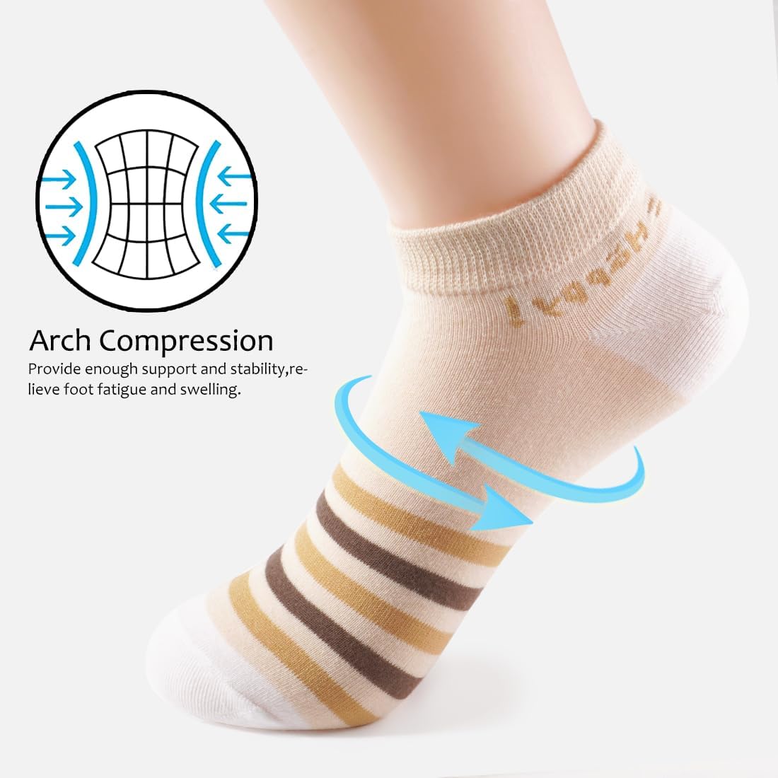 MESU Ankle Socks for Womens 5 Pairs Cute No Show Low Cut Socks - Image 5