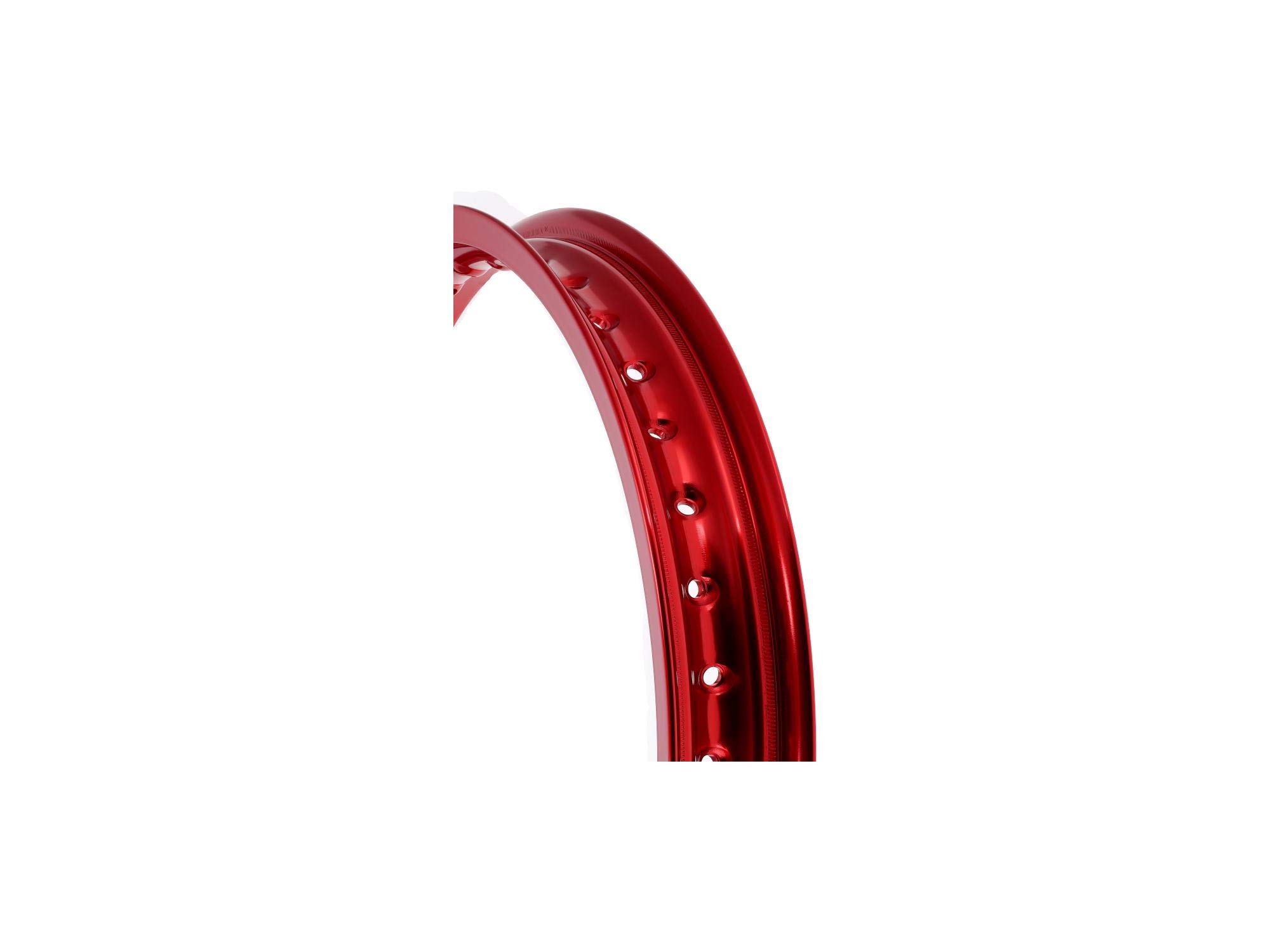 Obrecz aluminiowa 1,85 x 16" Alufelge, Czerwono eloksalowana - do MZ ES175, ES250, ES300, ETZ125, ETZ150