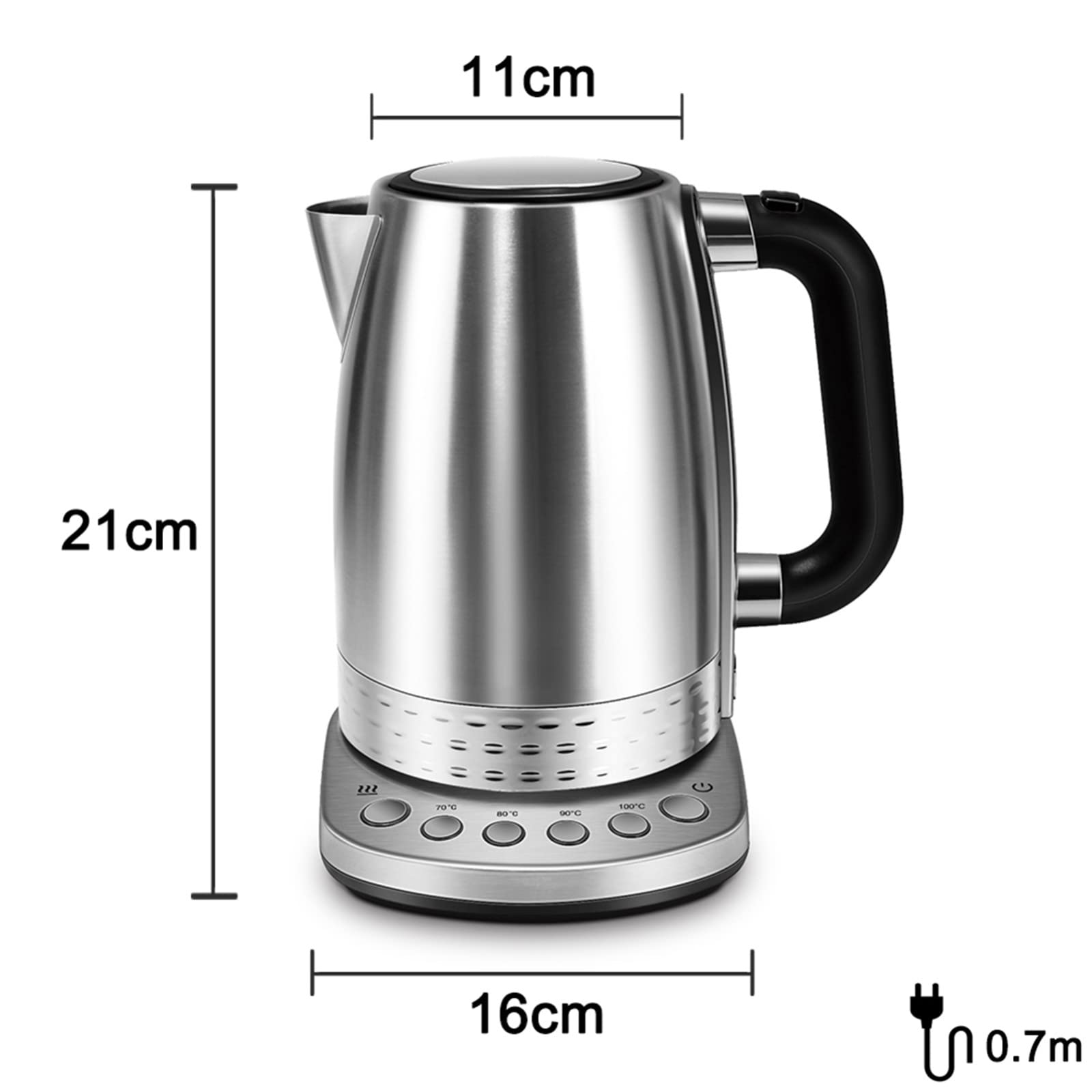 Bollitore Elettrico Da 1,7 Litri Bollitore Elettrico Intelligente Per La Preparazione Di Tè E Caffè Controllo Della Temperatura A Caldo Funzione Boil-Dry Protezione Boil-Dry Bollitore Elettrico A,A