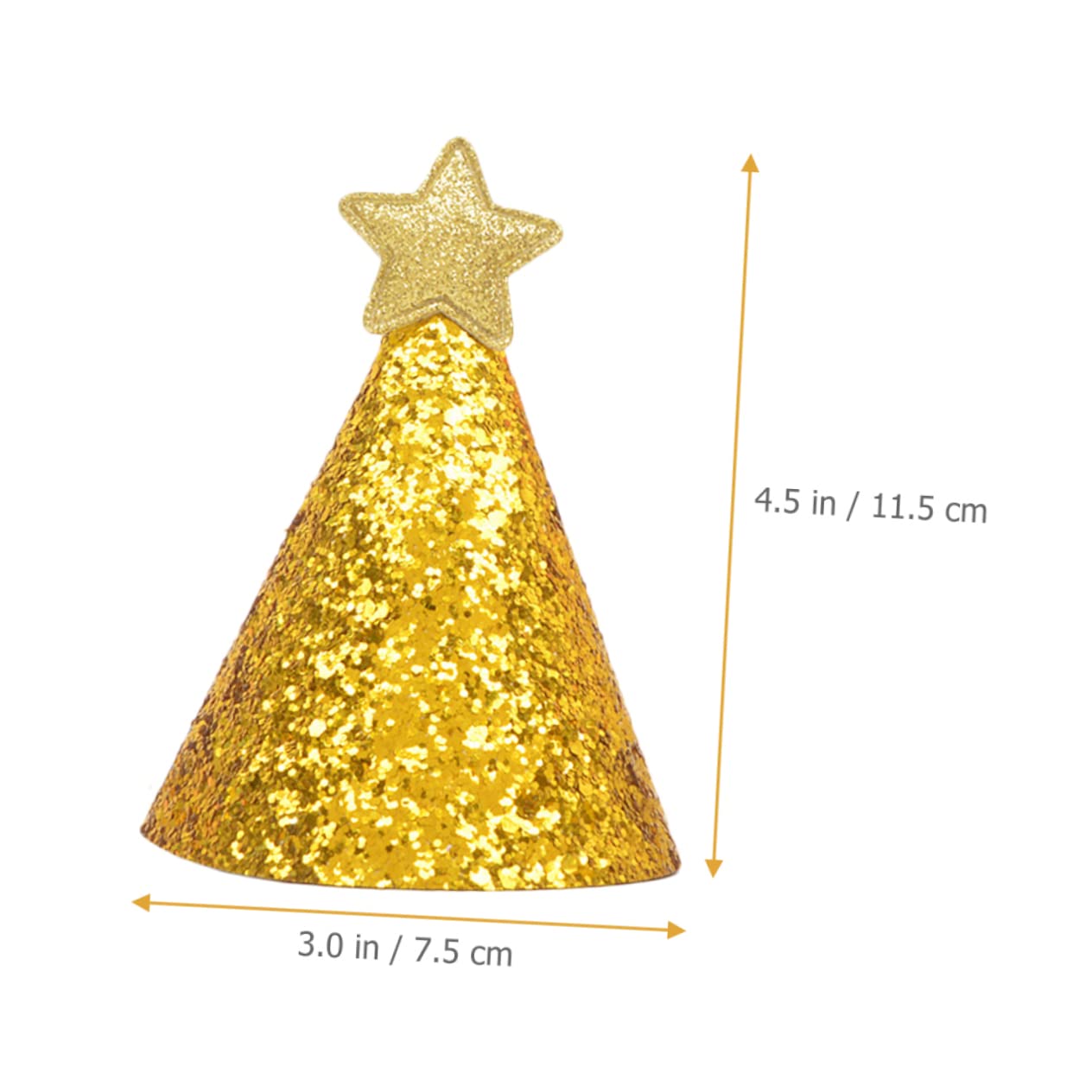 Vaguelly 3er-set Geburtstagsparty-hüte für Kinder Glänzendes Stern-design und Bequem für Den Langfristigen Gebrauch 12 Stück X 3