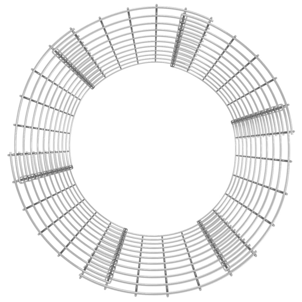 Compostador de jardín de acero galvanizado, diámetro 50 x 100 cm, acero galvanizado, contenedor de compostaje con diseño de rejilla para residuos de jardín