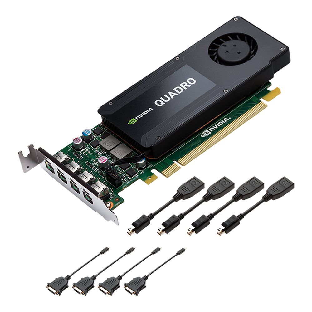 Amazon.com: PNY VCQK1200DVI-PB LP NVIDIA Quadro K1200 4GB