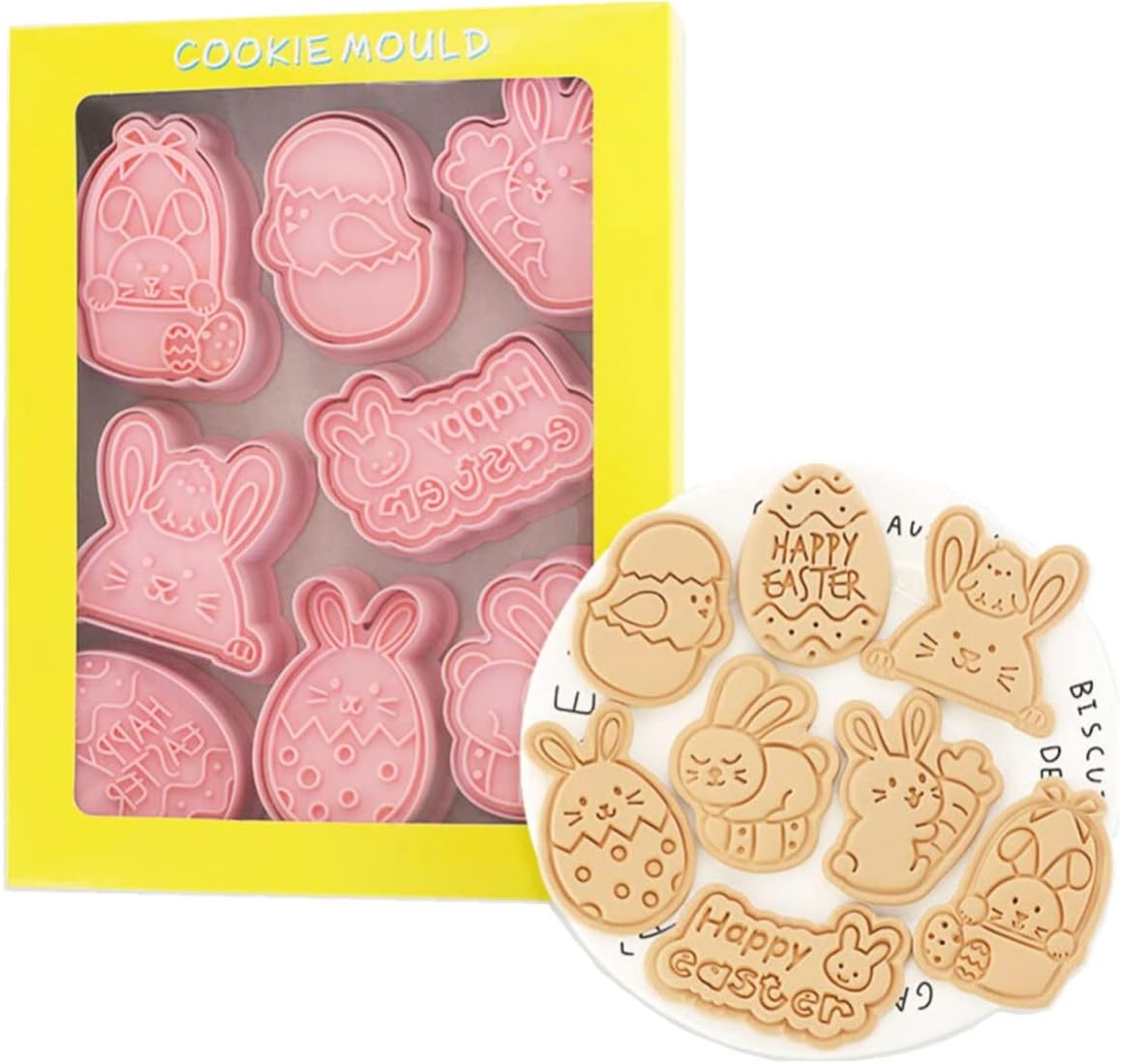 Dinosaur Fossil Cookie Cutters,Plastic Dino Cookie Stamps (Dinosaur Fossil)