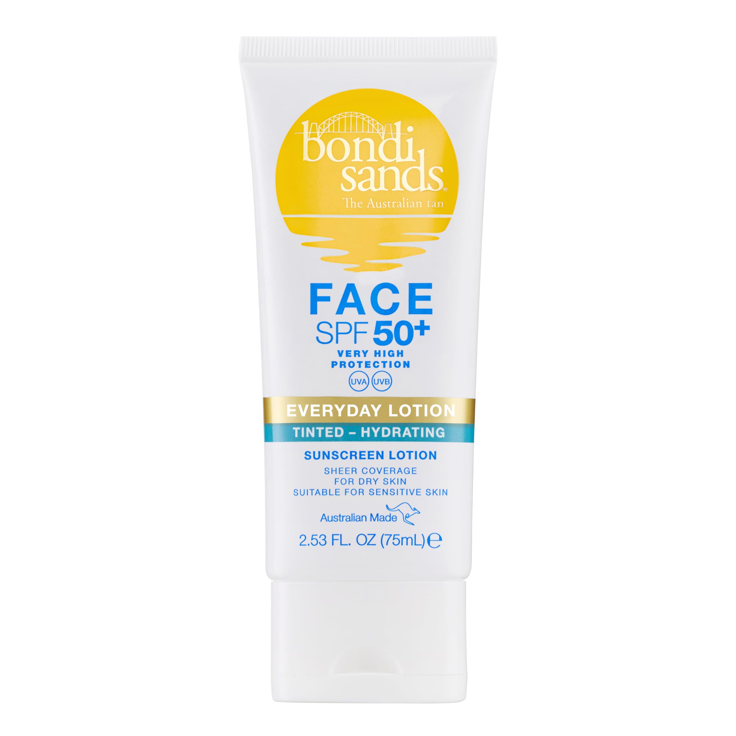 Bondi Sands SPF 50+ Fragrance Free Hydrating Tinted Face Lotion - 75ml - Face SPF - Face the Future