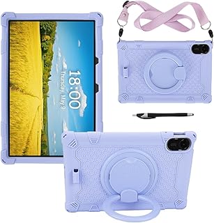 For シャオミ(Xiaomi) Redmi Pad 2タブレットケース11インチ,（肩紐をつける，ペン付、ペンホルダー），スタンド機能です，Redmi Pad 2ケースカバー,耐衝撃性ケース，全面保護カバー。 (パープル)