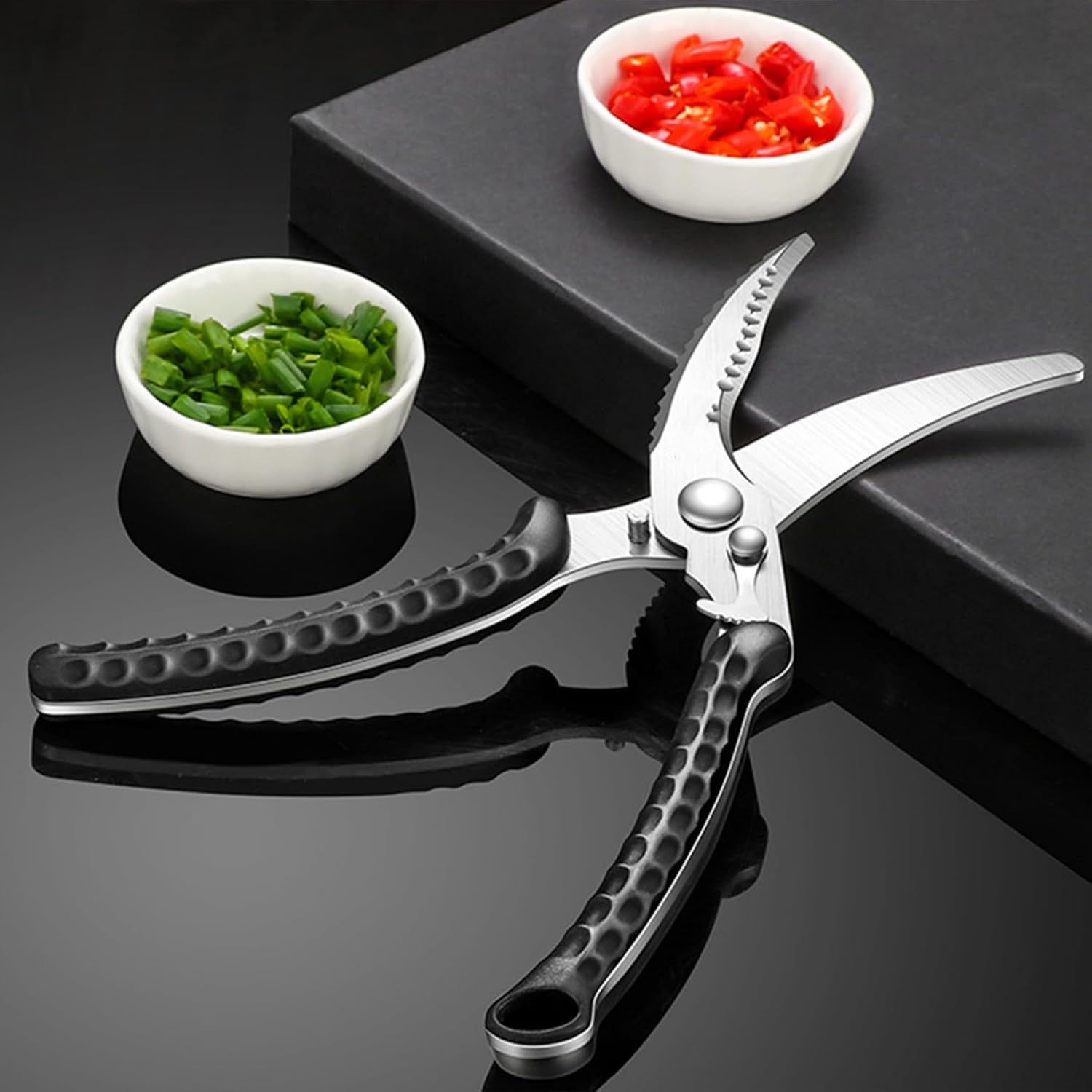 Practical Meat Shears Kitchen Scissors Chicken Shear Stainless Steel Poultry Shears Ergonomic Handle