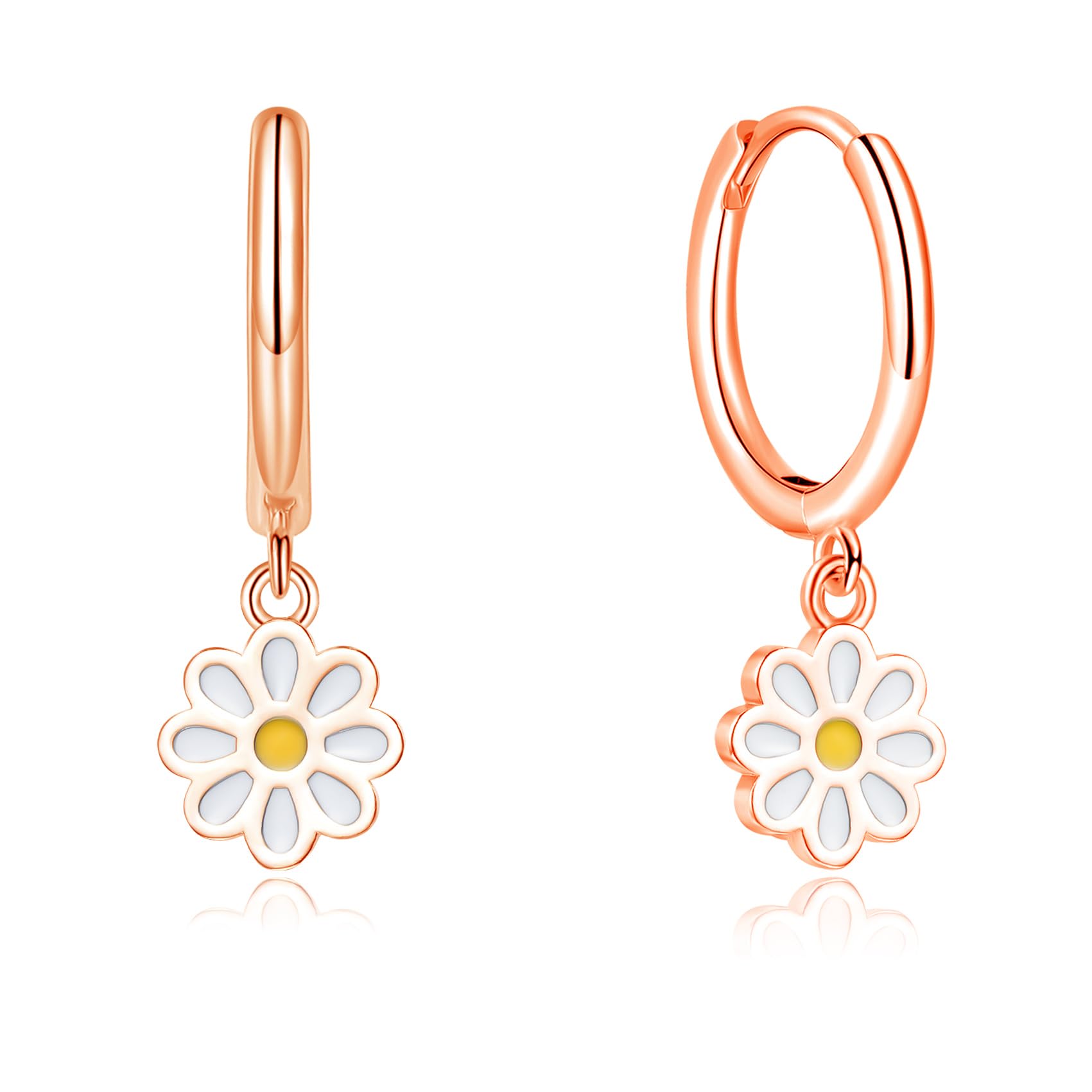 Cangall Ohrringe Silber 925 Hängend Damen, 925 Sterling Silber Creolen mit Anhänger, Hypoallergen Leichte Ohrringe Creolen Silber 925, Ohrringe Silber Schmuck Geschenke für Hochzeiten Geburtstag
