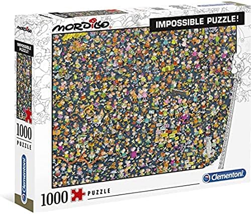 Clementoni - 39550 - Impossible Puzzle - Mordillo - 1000 pieces - Made in Italy - jigsaw puzzles for adult