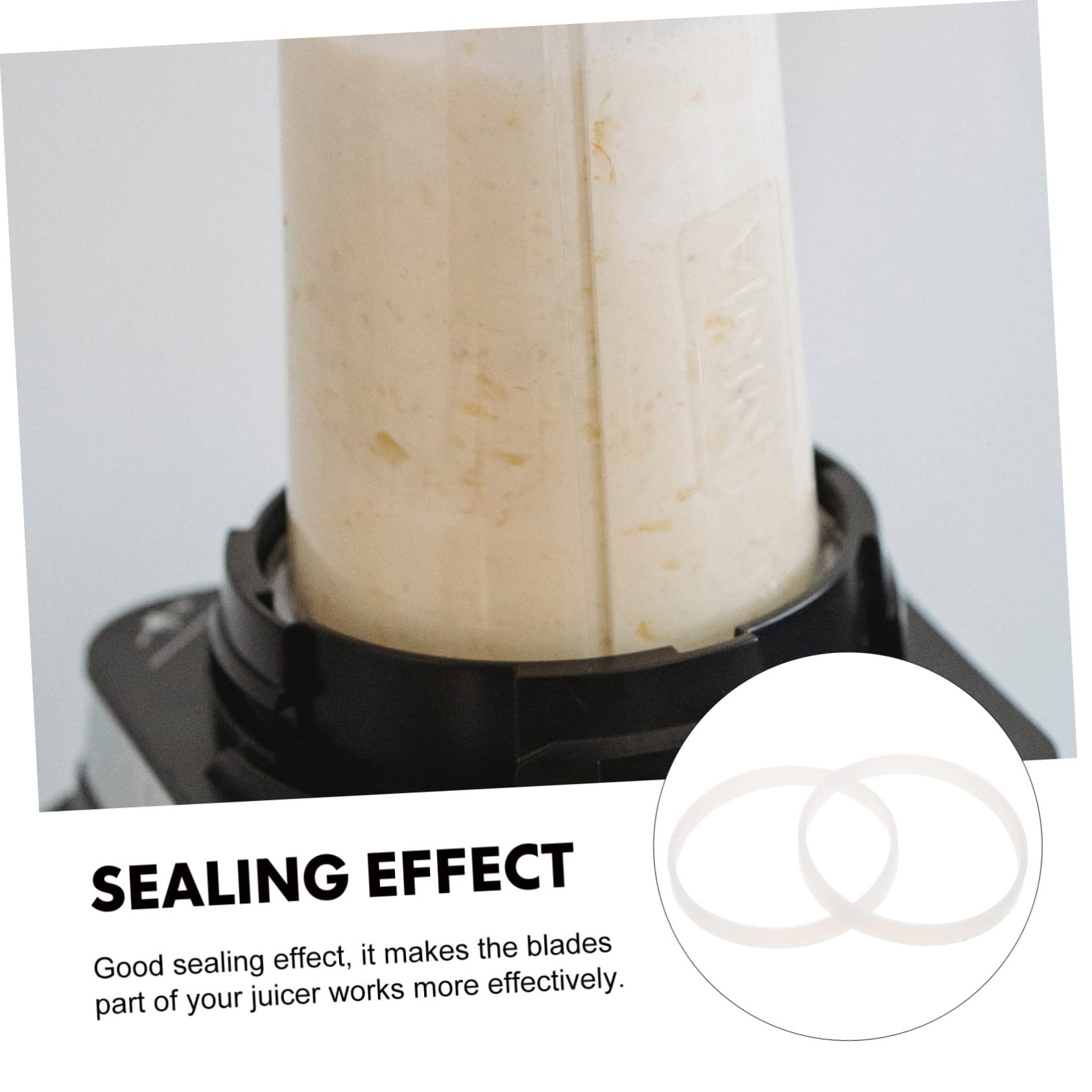 COLLBATH 6Pcs Kitchen Juicer Gasket Sealing Ring Silicone Replacement for Sealing Easy to Clean Juicer Accessories Compatible with Various Juicer Models