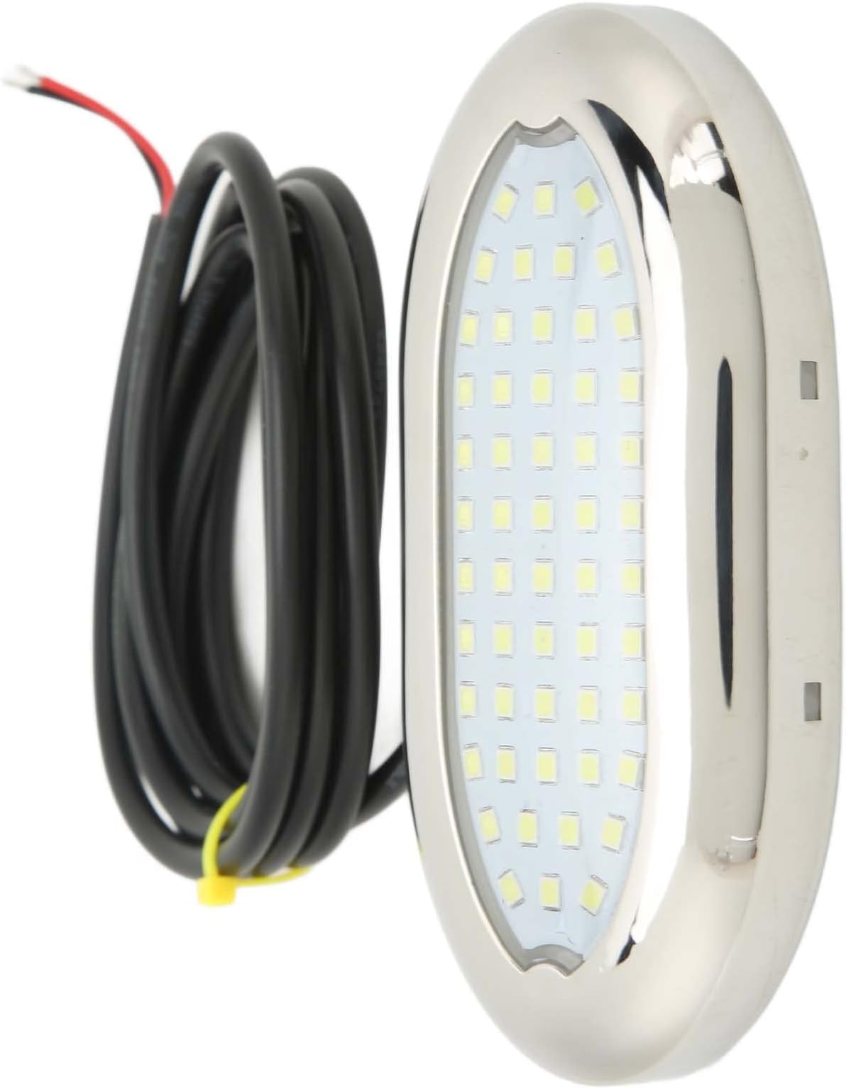 UBEFLED Underwater Boat Light, 12VDC Environmentally Friendly Boat Underwater Light 316 Stainless Steel Ring 54 LED Crystal Beads Strong Waterproof for Boat (Blue Light)