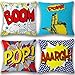 JOTOM Housse de Coussin Ananas Conque Licorne Animal Motif Taie d'oreiller pour Canapé Maison Salon Chambre Décoration D'intérieur, 45x45cm, Ensemble de 4 pièces(Boom Pop)