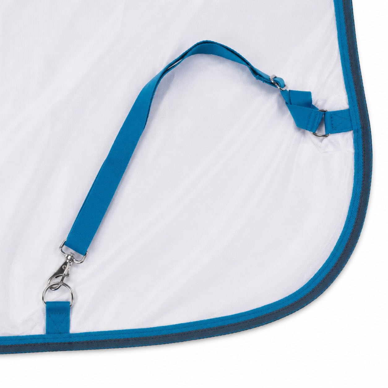 Leberna Shetty - Manta antimoscas con cuello y braga para el vientre, transpirable, con protección para el pecho, para pony, manta para eccemas para potros