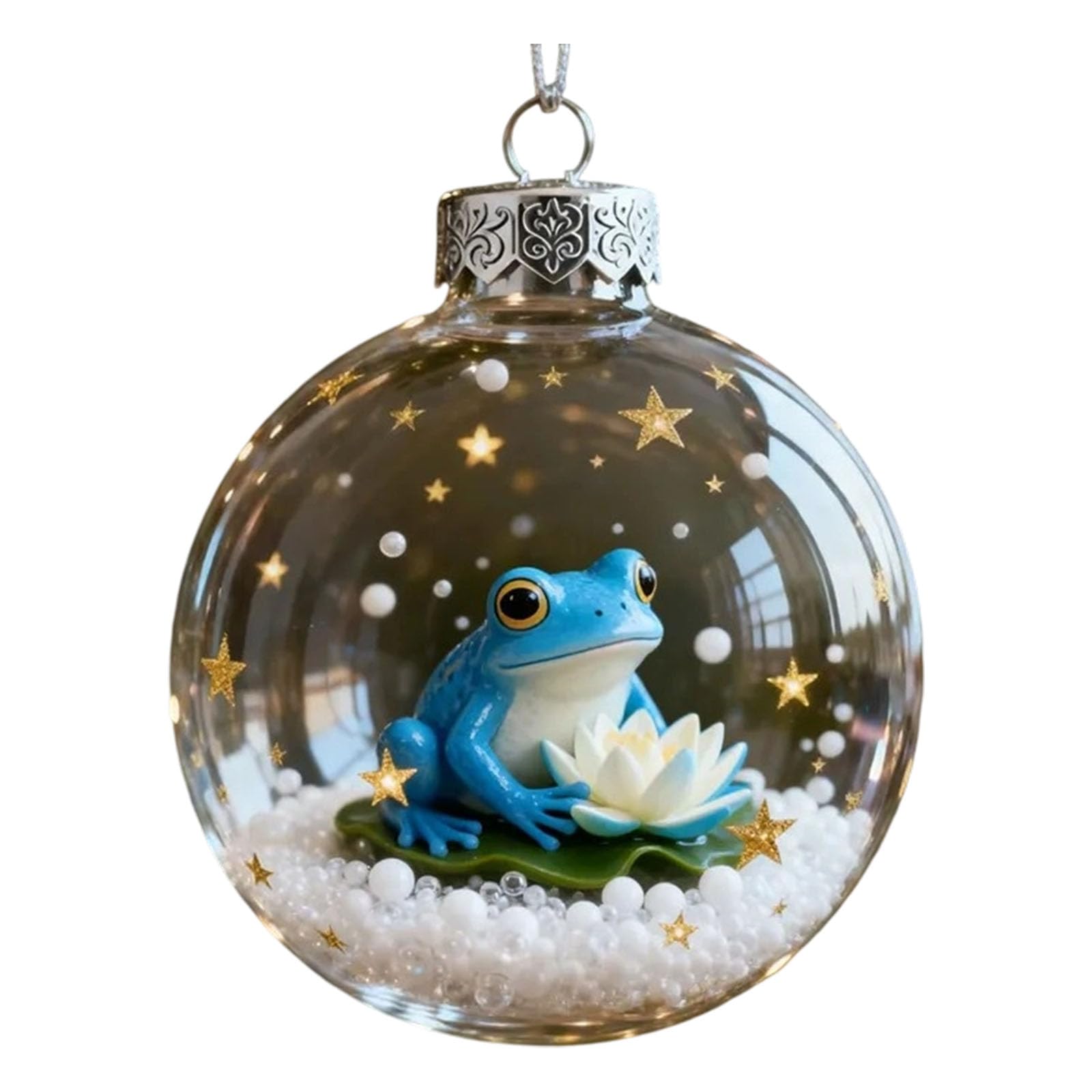 Shatterproof Acrylic Animal Sphere Ornament for Christmas Tree Tabletop Mantels Christmas Party Supplies
