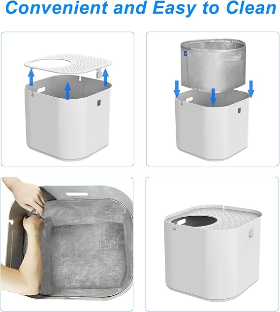 4 Pack Reusable Liners for Mod Kat Cat Litter Box Flip Litter Liners Type A