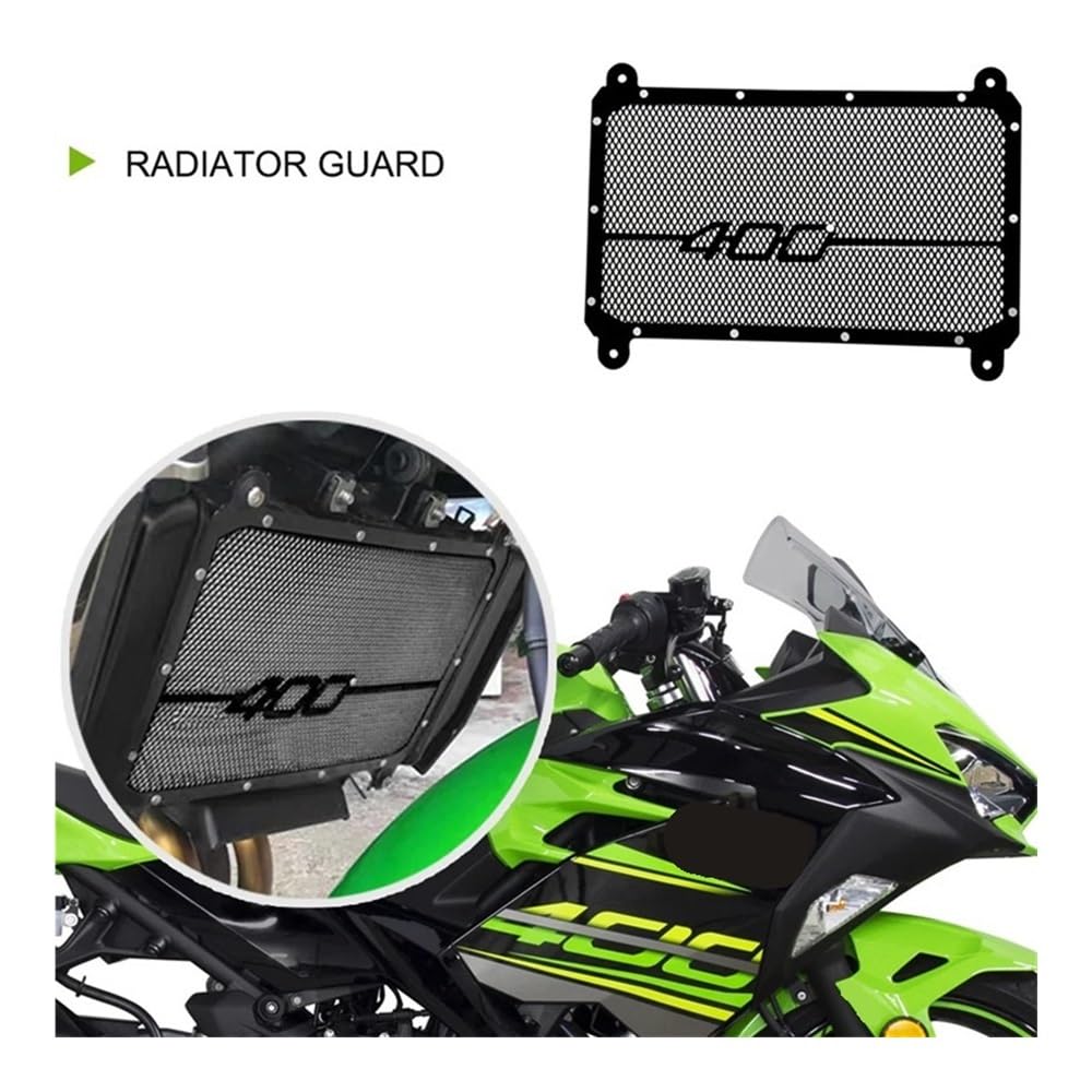 Radiatore Protezione Per Moto, Parti Di Copertura Della Protezione | Per Moto, Parti Di Copertura Della Protezione Del Radiatore In Alluminio Per Z400 2017 2018 2019 2020 2021 2022 2023