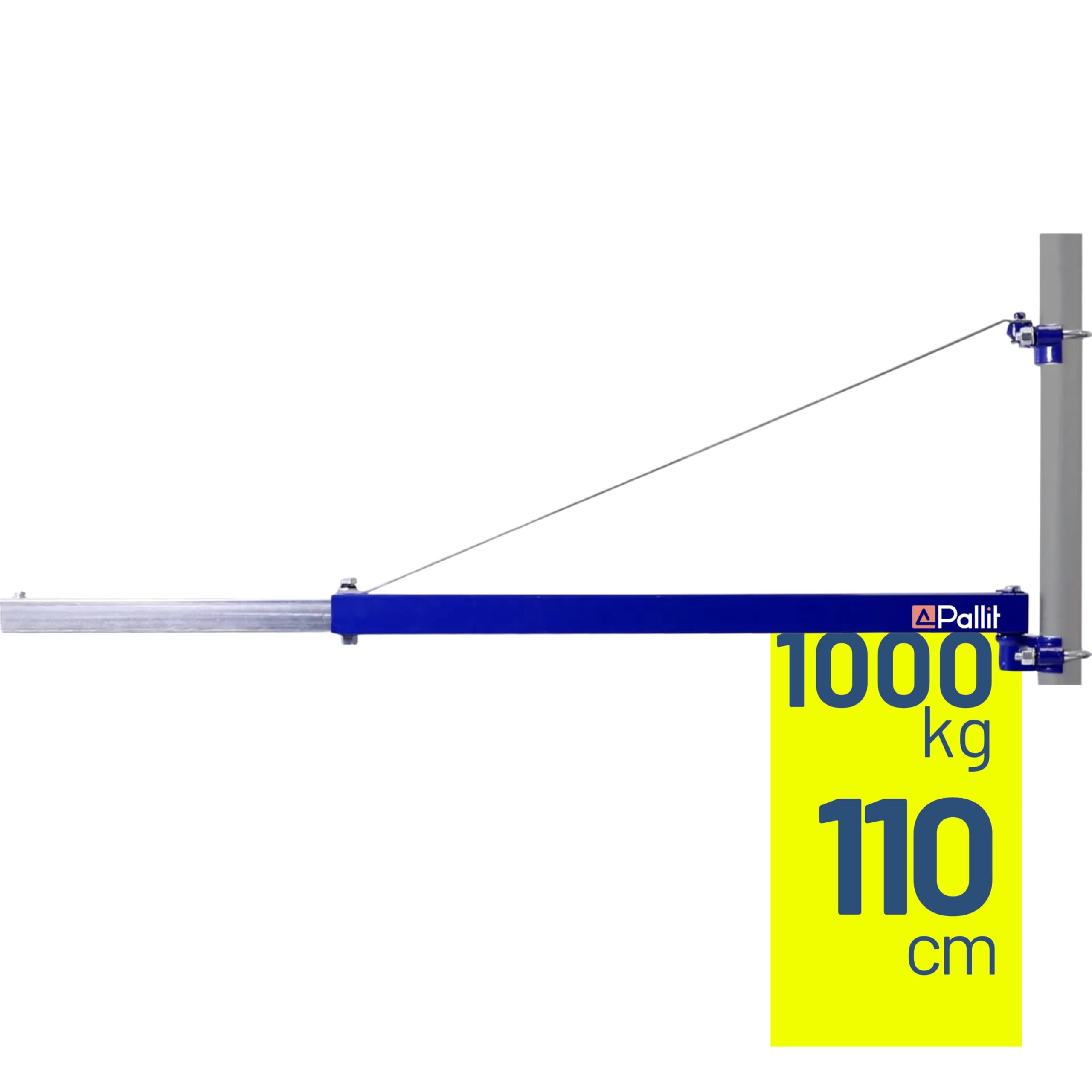 Brazo giratorio para cabrestantes de cable con 1000 kg Capacidad de carga | brazo de la grúa soporte del brazo de carga para la polea