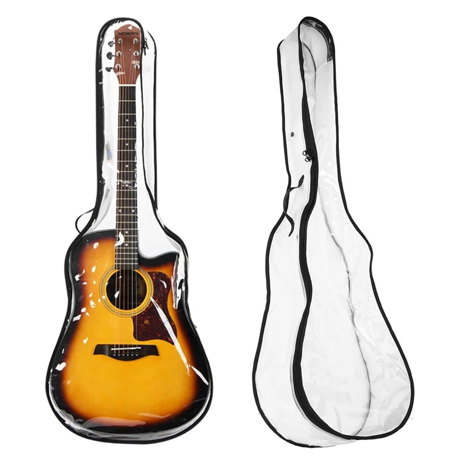 Pokrowiec Przeciwkurzowy Na Gitarę Elektryczną Pogrubiony Miękki Przezroczysty Instrument Zestaw Budowy Gitary