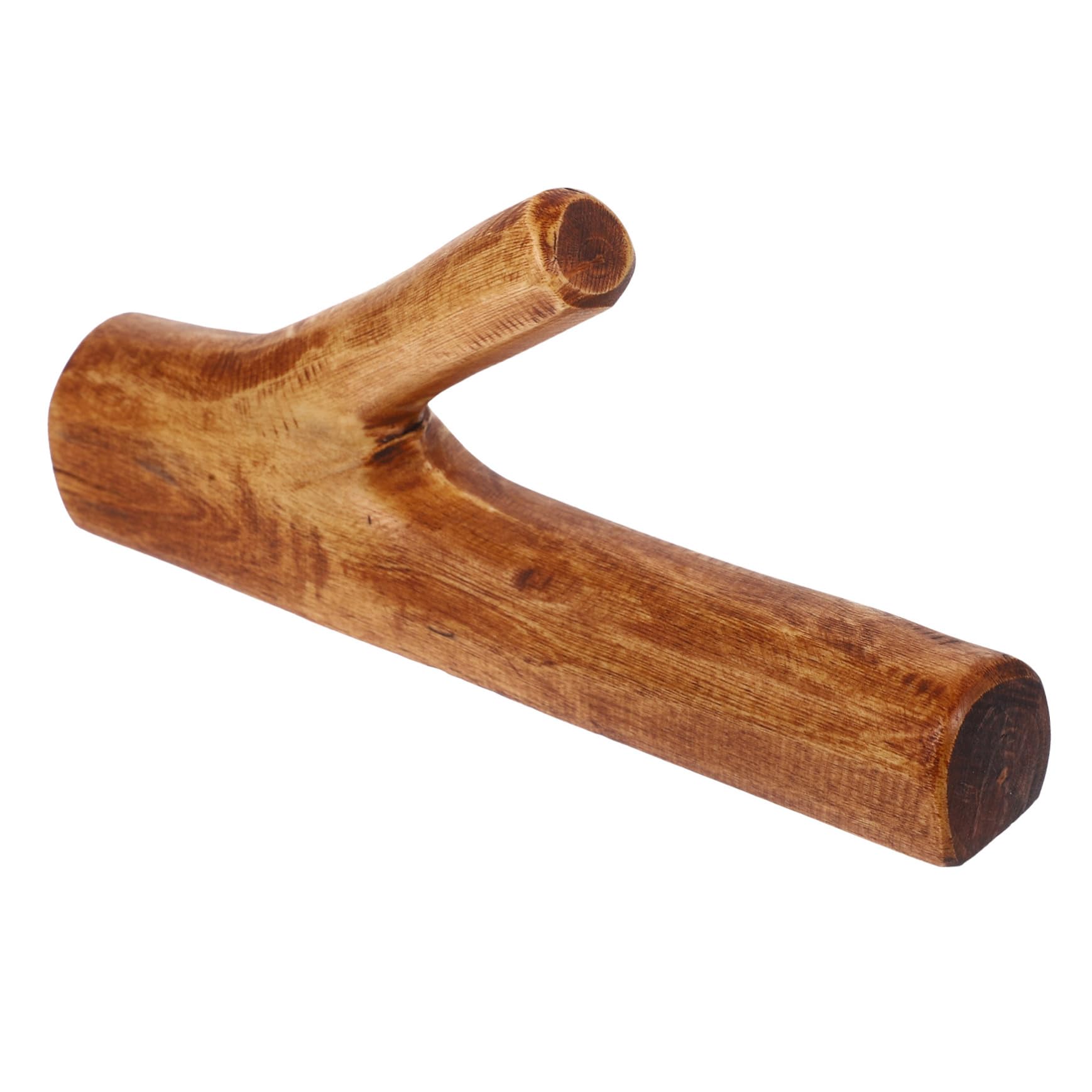SHINEOFI Ganchos Adhesivos de Pared de Madera Vintage, Resistentes al Desgaste y Autoadhesivos, Ideales para Cocinas y Hoteles Diseño Rústico Marrón