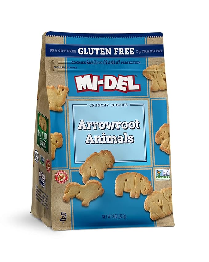 MiDel Gluten Free Animal Crackers Non GMO Certified, 0g