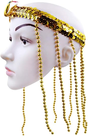Amosfun Accessori per Capelli egiziani Cleopatra Donna Serpente in Rilievo  Copricapo con Paillettes Oro Antico Egitto Accessori per Capelli :  Amazon.it: Casa e cucina