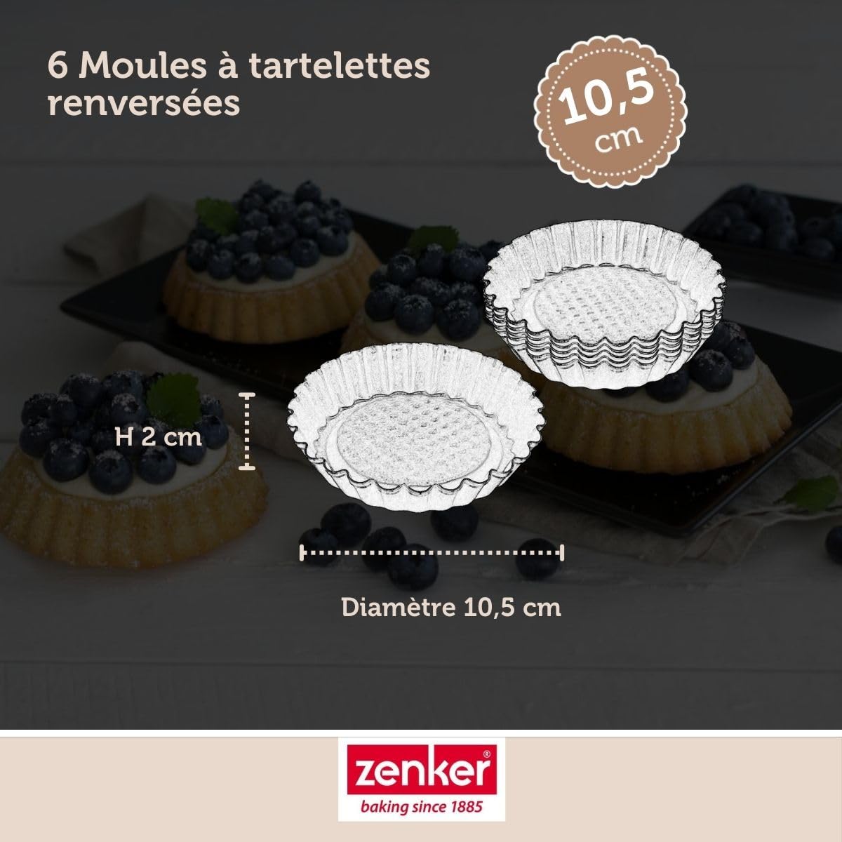 Moule à Tarte Zenker 30 Cm - Revêtement Antiadhésif Teflon - Tradition Française - 7
