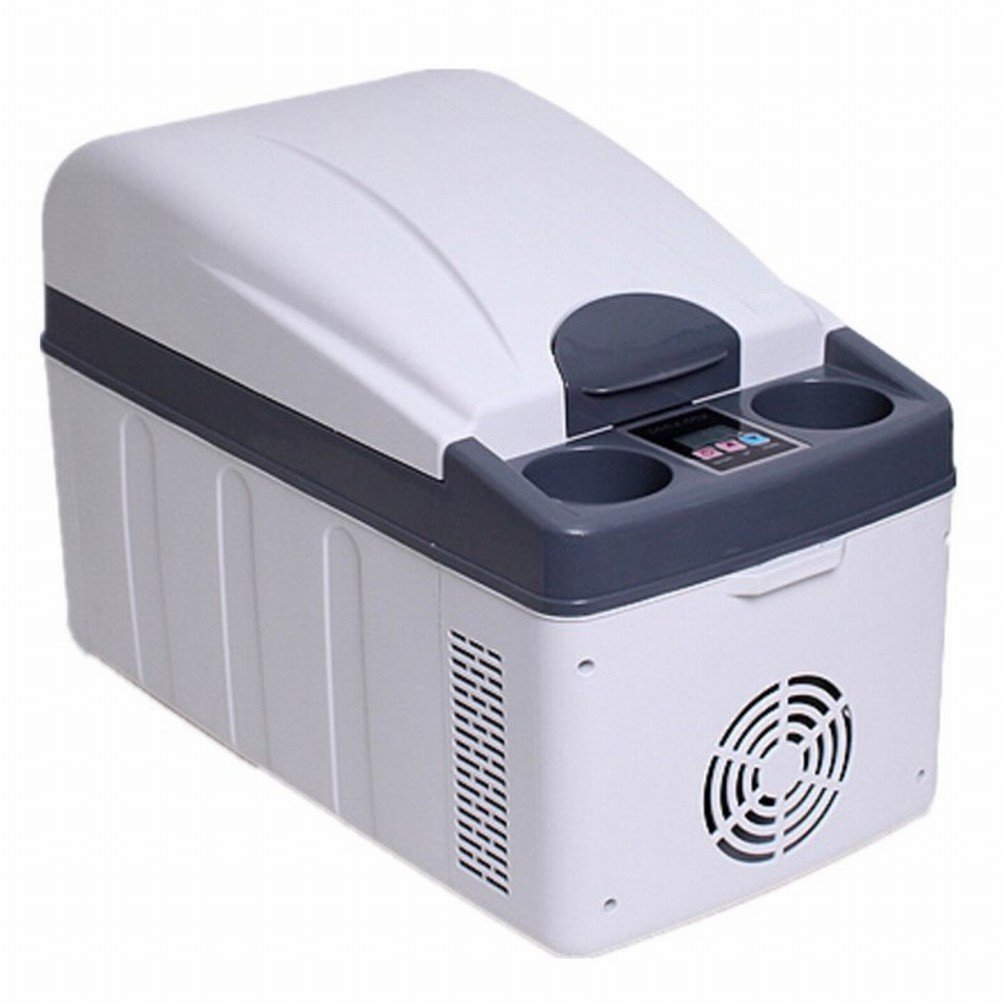 Réfrigérateur voiture 20L double-core mini-réfrigérateur électronique gris
