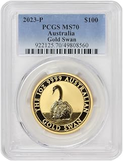 2023 AU 1 oz Australia Gold Swan MS-70 $100 MS70 PCGS