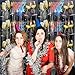 GOER Foil Curtain Backdrop for New Year Eve Party Decorations| Metallic Tinsel New Year Theme Photo Booth Props (5 Pcs)