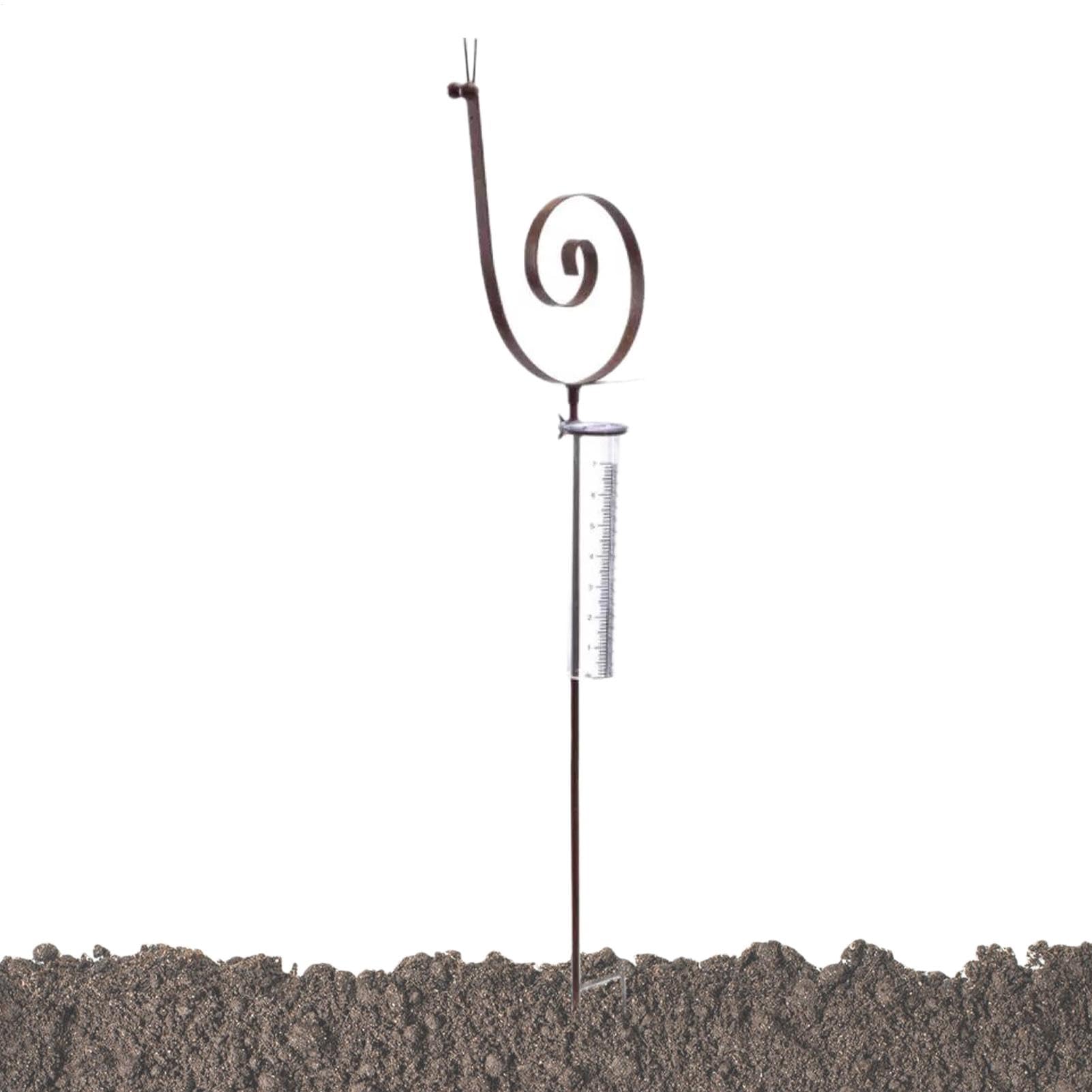 Pluviomètre motif escargot en métal, idée cadeau décoration jardin