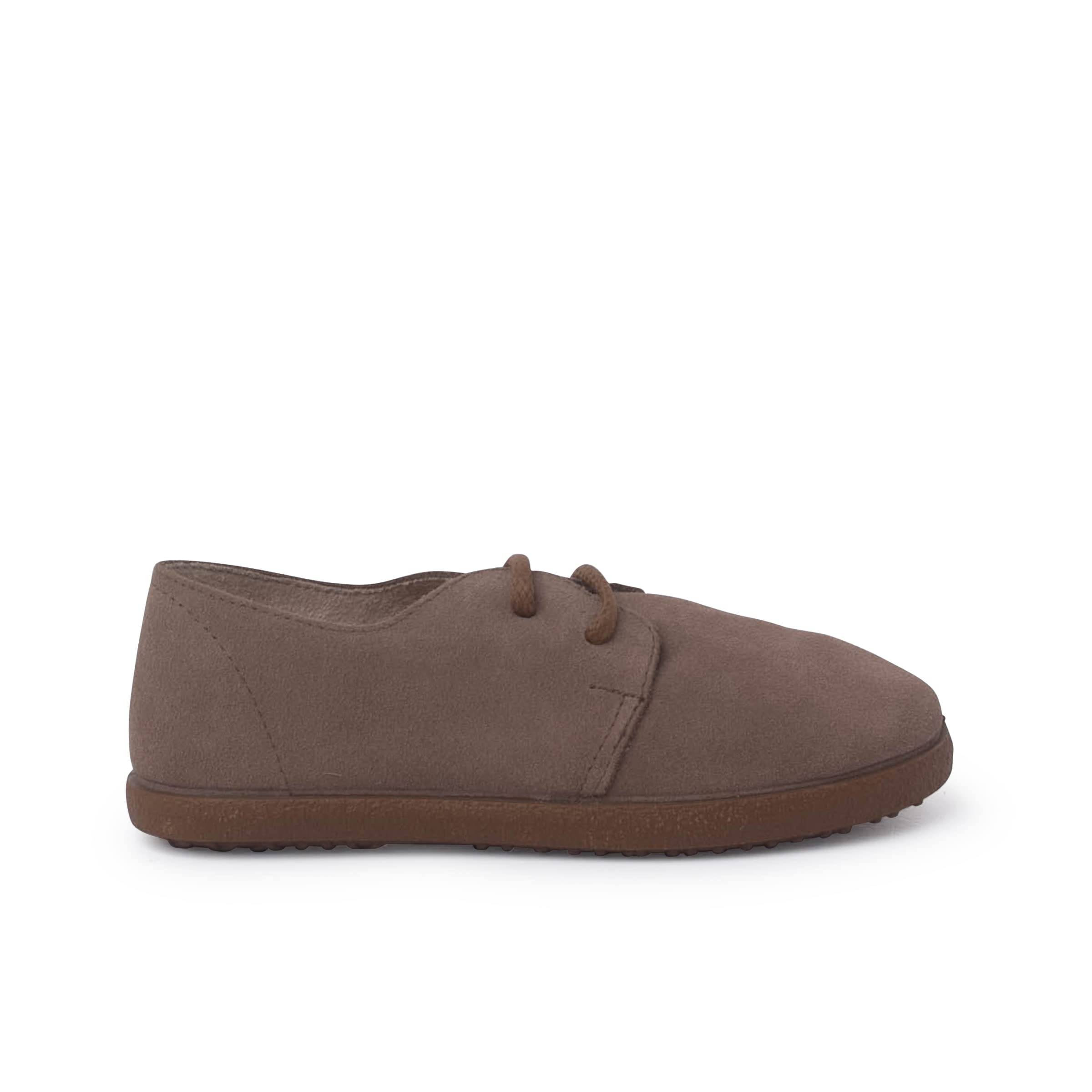 Pisamonas Zapatos Cordones Serraje Suela Caramelo
