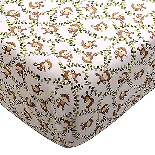 Brandream Jungle Crib Sheets for Baby Boys Toddler...