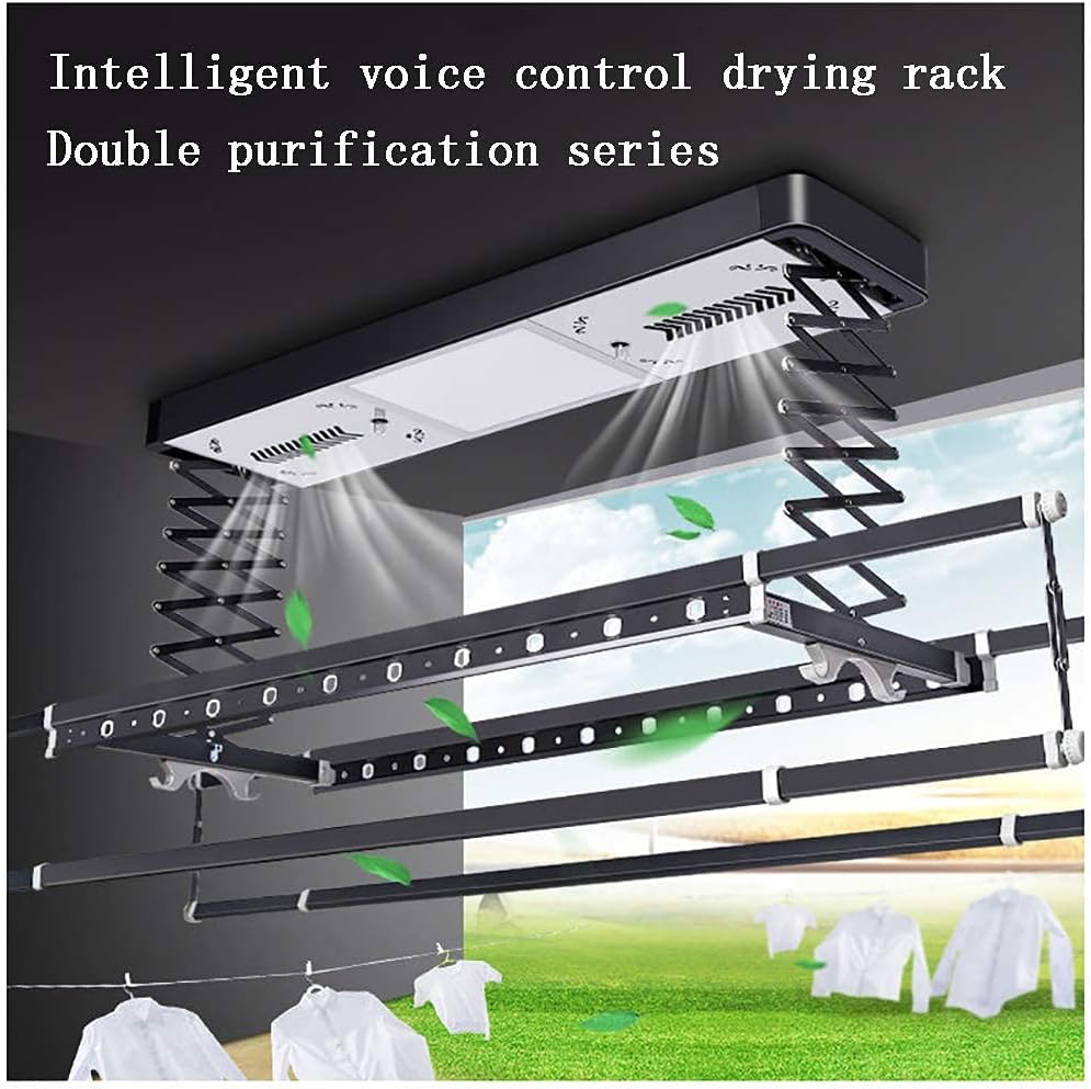 s,Intelligent Electric Drying Rack Lifting with,with Led Lighting,Balcony Lifting Drying Rack Folding Telescopic Hanger Machine Lofty Ambition
