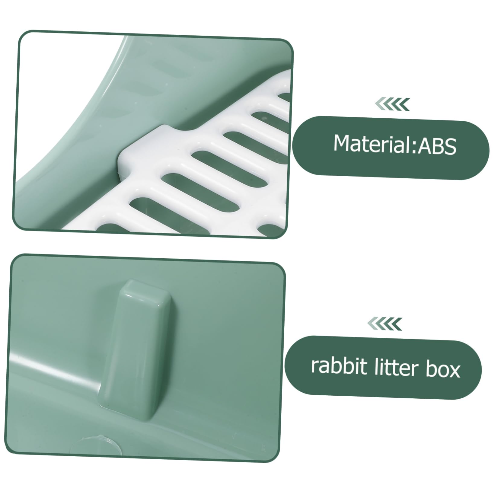 Ecktoilette Für Kaninchen Und Meerschweinchen Mit Spritzschutzdesign Ausreichendem Platz Für Kleine Haustiere Und Stabiler Quadratkonstruktion