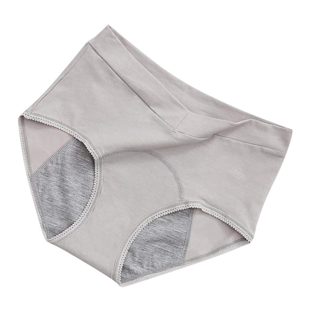 JOAU Womens Panties Moisture-Wicking Cotton Bikini Underwear Mid Waist Stretch Seamless Plus Size Hipster Underpants