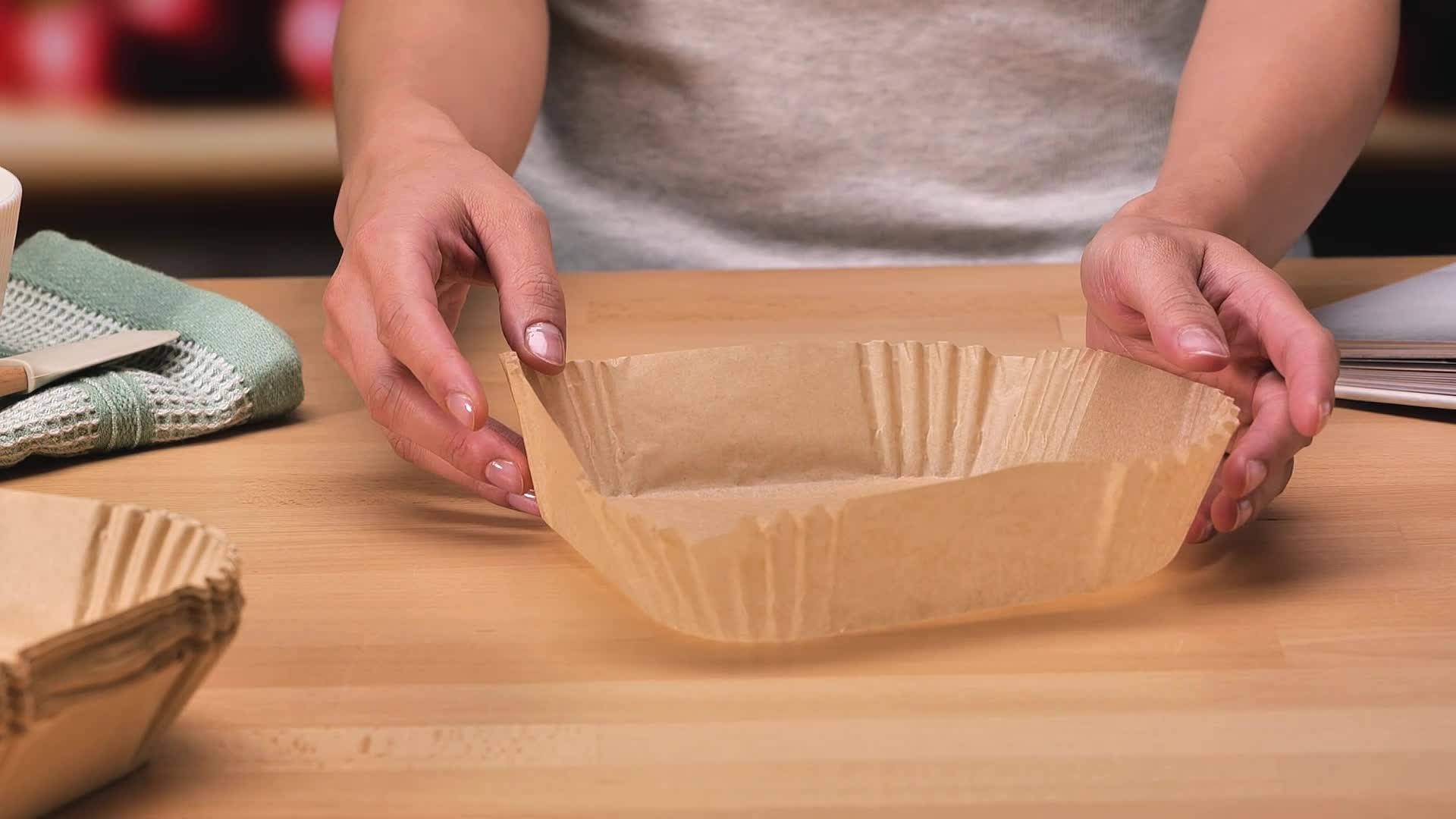 Carta Forno COSORI 100 Pezzi Per Friggitrice Ad Aria 4.5-6L - Quadrata, Antiaderente, Per Forno E Microonde - Foto 8