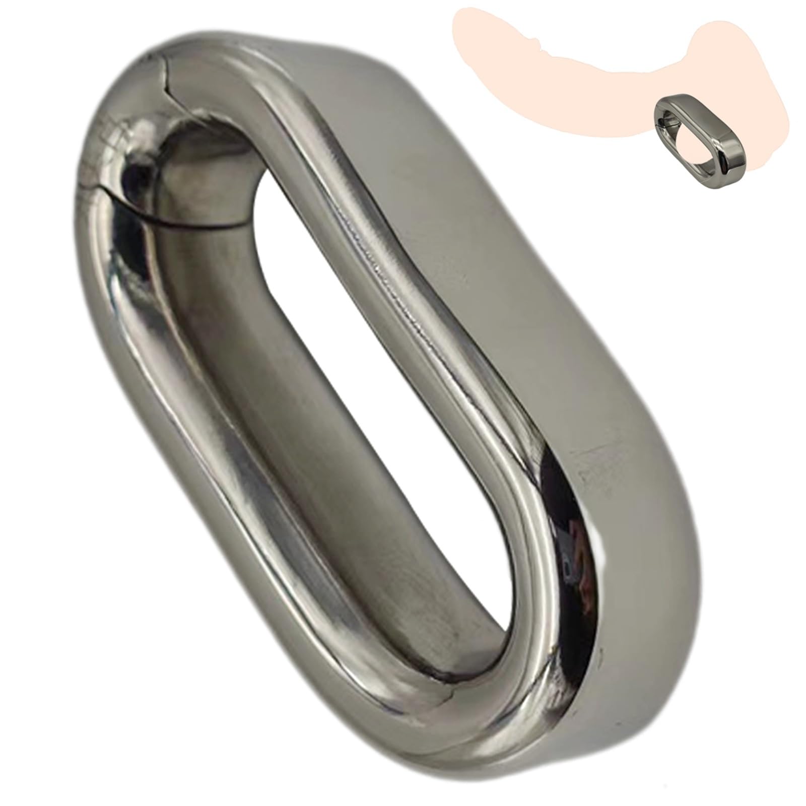 Edelstahl Cockringe Hodenring CBT Ballstretcher Penis Ring Metall ÜBung Gewicht Enhancer Keuschheit Ringe Hodengewicht Hodensack Stretching Anhänger Sexspielzeuge FüR MäNner