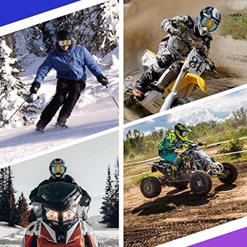 Wellovar Dirt Bike Goggles- Dustproof Atv Goggles- Windproof Motorcycle Goggles- Riding Accessories- Ski Goggles With Over The Glasses- Racing Helmet Goggles For Adults Men Women Youth #TOP6