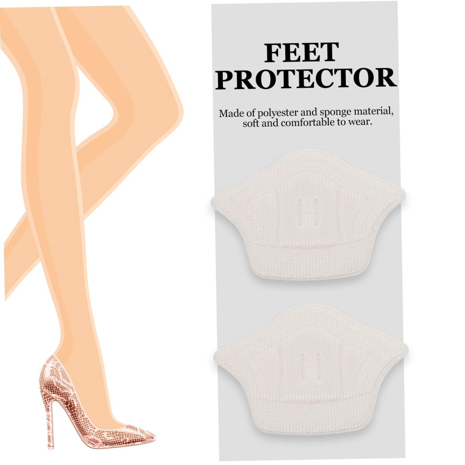MAGICLULU 15 Paar Schneidbare Aufkleber In Halber Größe Schuheinlagen Turnschuhe Für Damen Schuhe Für Damen Schuhe Mit Hohen Absätzen Polsterung Fersengriffe Schuhabsatzpolster