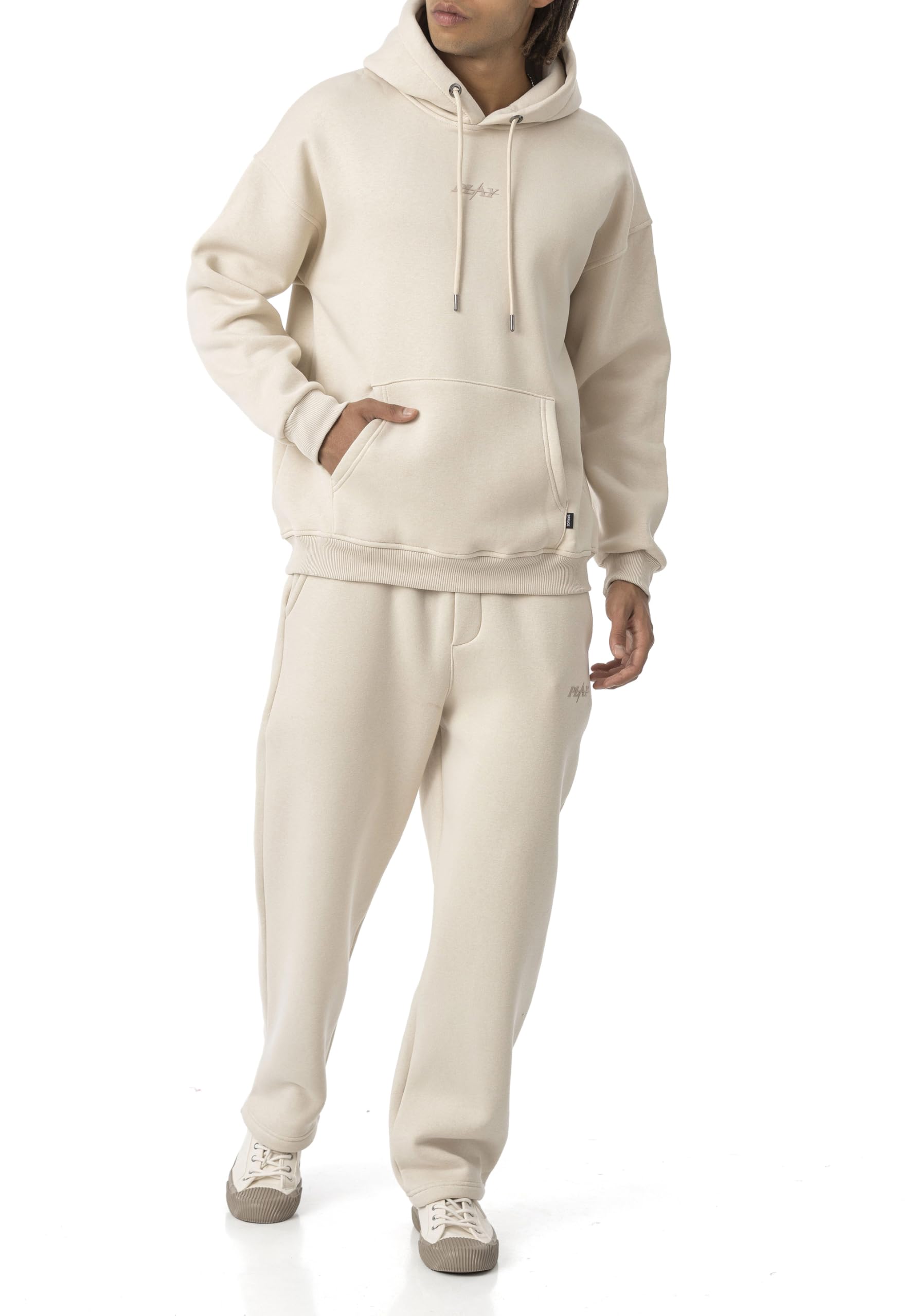 Redbridge Tuta da jogging con cappuccio e pantaloni da jogging Premium Sweat Anzug Loose Fit
